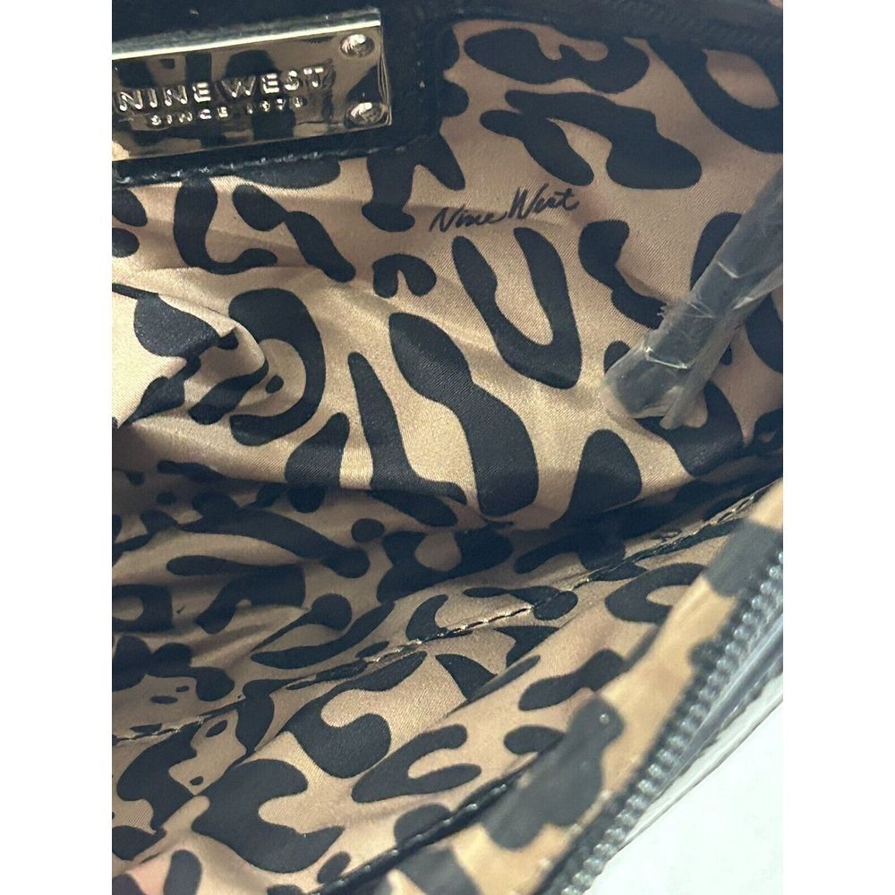 Nine‎ West Small Black Shiny Quilted Crossbody Bag NEW - Picture 7 of 10